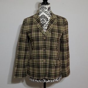 Theory plaid blazer